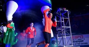 Florida Gators gymnastics claims a share of the SEC Championship Florida Gators gymnastics team being introduced in 2018- 1280x853