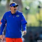 Florida Gators head coach Dan Mullen at spring practice 2018- 1280x853