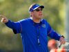 Florida Gators head coach Dan Mullen gives instructions to the quarterbacks- 1280x853
