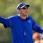 Florida Gators head coach Dan Mullen gives instructions to the quarterbacks- 1280x853