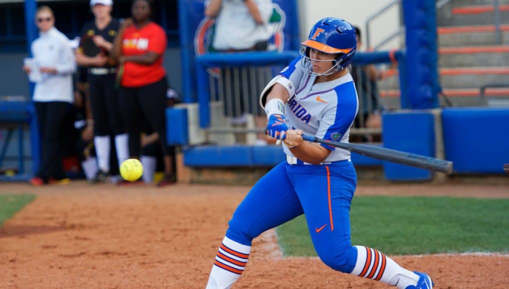 Florida Gators leftfielder Amanda Lorenz against Maryland- 1280x853