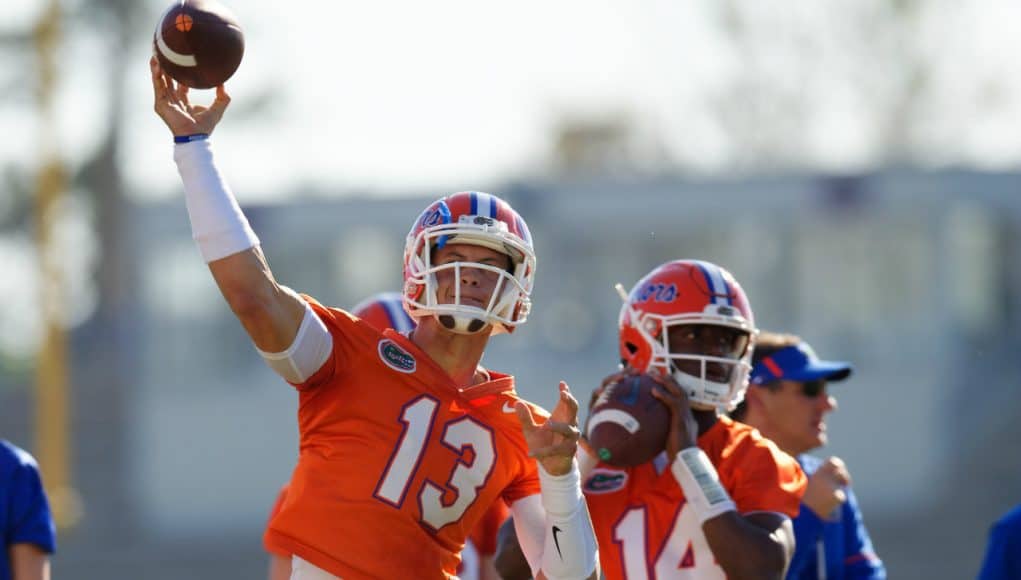 Florida Gators quarterbacks Emory Jones and Feleipe Franks- 1280x853