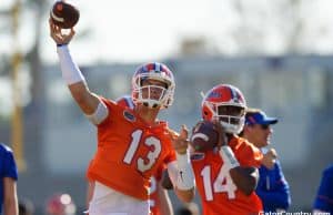 Florida Gators quarterbacks Emory Jones and Feleipe Franks- 1280x853