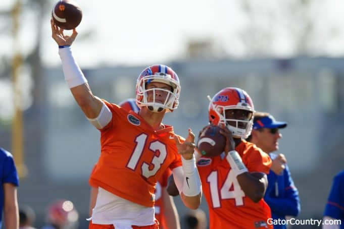 Florida Gators quarterbacks Emory Jones and Feleipe Franks- 1280x853