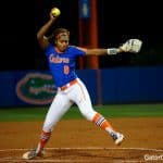 Florida Gators softball pitcher Aleshia Ocasio pitches against Texas A&M- 1280x853