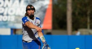 Florida Gators softball shuts out Arkansas Florida Gators softball pitcher Kelly Barnhill pitches against Maryland in 2018- 1280x853