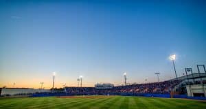 The view of McKethan Stadium from the outfield bleachers- Florida Gators baseball- 1280x851