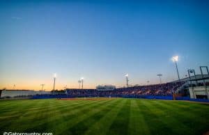 The view of McKethan Stadium from the outfield bleachers- Florida Gators baseball- 1280x851