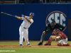 University of Florida first baseman Keenan Bell doubles home two runs to give Florida a 7-4 lead over FSU- Florida Gators baseball- 1280x853