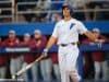 University of Florida first baseman Keenan Bell reacts after striking out against the Florida State Seminoles- Florida Gators baseball- 1280x853