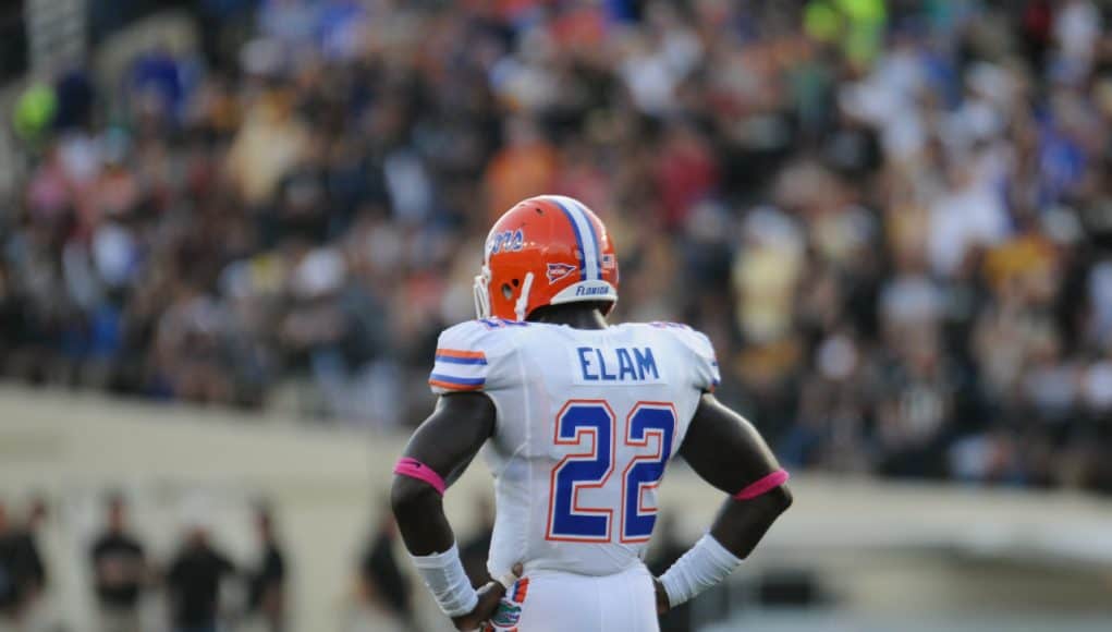 University of Florida junior Matt Elam on the field at Vanderbilt- Florida Gators photo - 1280x850