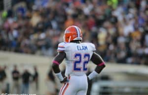 University of Florida junior Matt Elam on the field at Vanderbilt- Florida Gators photo - 1280x850