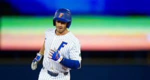 University of Florida junior infielder Jonathan India rounds the bases after his second home run against FSU- Florida Gators baseball- 1280x853