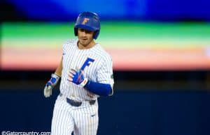 University of Florida junior infielder Jonathan India rounds the bases after his second home run against FSU- Florida Gators baseball- 1280x853