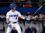 University of Florida outfielder Wil Dalton gets set in the box during an at bat against Siena- Florida Gators baseball- 1280x852