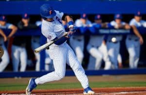 University of Florida outfielder Wil Dalton singles against the Florida State Seminoles- Florida Gators baseball- 1280x853