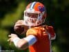 University of Florida quarterback Feleipe Franks throws a pass during the Florida Gators first practice this spring- Florida Gators football- 1280x853