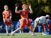 University of Florida quarterback Kyle Trask throws a pass during the Florida Gators first practice of spring- Florida Gators football- 1280x853