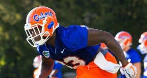 University of Florida receiver Rick Wells goes through drills during the Florida Gators first spring practice- Florida Gators football- 1280x853