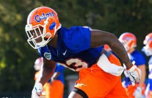 University of Florida receiver Rick Wells goes through drills during the Florida Gators first spring practice- Florida Gators football- 1280x853