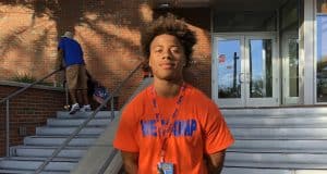 Defensive back Derek Stingley at Florida Gators Orange and Blue game-1280x960