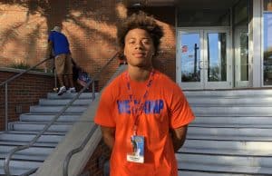 Defensive back Derek Stingley at Florida Gators Orange and Blue game-1280x960