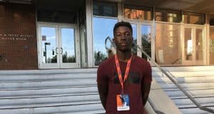 Florida Gators athlete target Mark-Antony Richards at the Orange and Blue game-1280x960