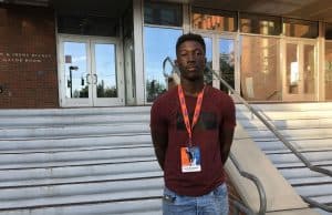 Florida Gators athlete target Mark-Antony Richards at the Orange and Blue game-1280x960