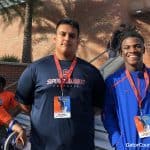 Florida Gators commits Ethan White and Keyvone Lee at the Orange and Blue game- 1280x960