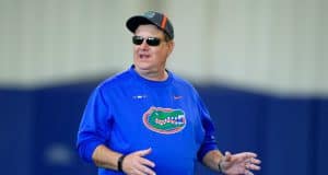 Florida Gators defensive line coach Sal Sunseri during spring practice 2018- 1280x853