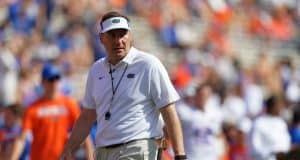 Florida Gators head coach Dan Mullen during the Orange and Blue game- 1280x853