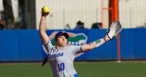 Florida softball shuts out Texas A&M to clinch series Florida Gators softball pitcher Natalie Lugo pitches in 2018- 1280x1280