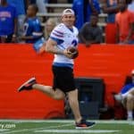 Former University of Florida wide receiver Travis McGriff catches a touchdown pass during the Florida Gators spring game- Florida Gators football- 1280x853