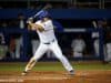 University of Florida center fielder Nick Horvath approaches a pitch in a win over the Florida State Seminoles- Florida Gators baseball- 1280x853