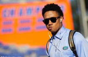 University of Florida freshman Marco Wilson walks into Ben Hill Griffin Stadium before the Florida Gators game against Florida State- Florida Gators football- 1280x853