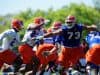 University of Florida offensive tackle Martez Ivey in pass protection during the Florida Gators second spring practice- Florida Gators football- 1280x853