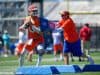 University of Florida quarterback Feleipe Franks goes through a drill during the Gators second spring practice with Dan Mullen- Florida Gators football- 1280x853