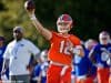 University of Florida quarterback Jake Allen throws a pass during the Florida Gators first spring practice- Florida Gators football -1280x853