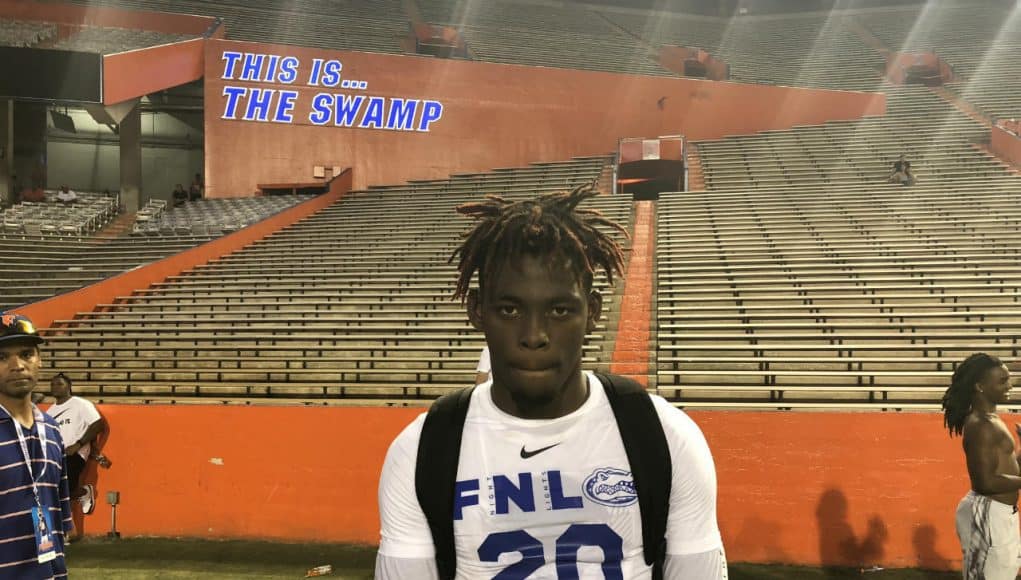 Forest High School athlete Diwun Black poses after working out at Friday Night Lights- Florida Gators recruiting- 1280x960