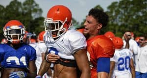 Florida Gators quarterback Feleipe Franks and WR Trevon Grimes- 1280x853