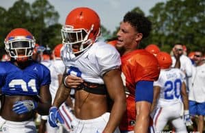 Florida Gators quarterback Feleipe Franks and WR Trevon Grimes- 1280x853