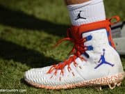 The new Florida Gators Nike Jumpman cleats as the Gators run drills and scrimmages as they continue fall practice and preparing for the first game of the season- Florida Gators football- 1280x853
