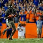 University of Florida Gators defensive back Jeawon Taylor makes an interception during the first half of the Gators game against Texas A&M- Florida Gators football- 1280x853