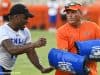 University of Florida defensive coordinator Todd Grantham goes through pass rushing drills with campers during Friday Night Lights- Florida Gators football- 1280x853