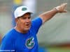 University of Florida defensive line coach Sal Sunseri taking campers through drills during Friday Night Lights- Florida Gators football- 1280x853