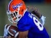 University of Florida receiver Trevon Grimes runs a route during the Florida Gators second spring practice in 2018- Florida Gators football- 1280x853