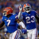 Florida Gators DB Chauncey Gardner-Johnson and DE Jeremiah Moon- 1280x853