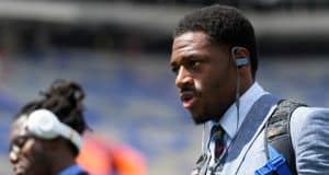 Florida Gators WR Josh Hammond enters the stadium before the Colorado State- 1280x853