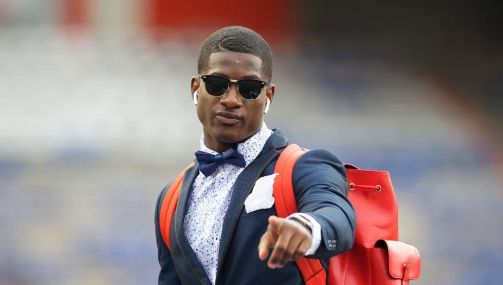 Florida Gators defensive back Trey Dean at Gator Walk before the Kentucky game- 1280x853