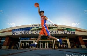 Florida Gators guard Jalen Hudson at Florida media day 2018- 1280x853